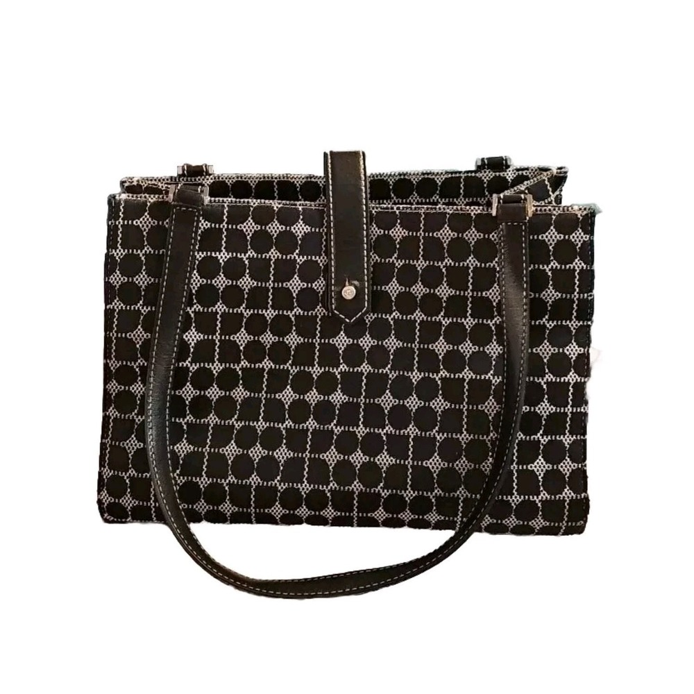 kate spade Black and White Geometric Dot Tote